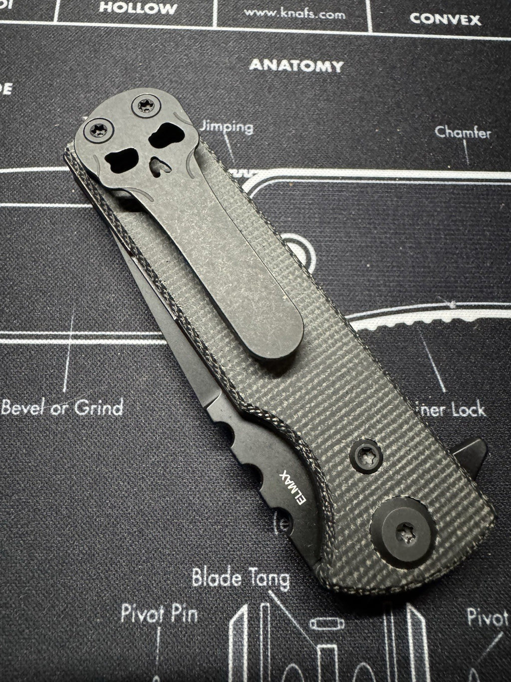 Chavez T.A.K Elmax Blade Black Micarta (No Box)