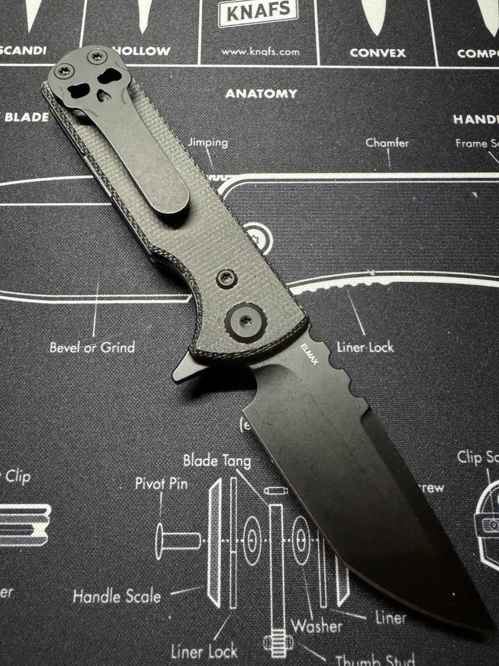 Chavez T.A.K Elmax Blade Black Micarta (No Box)