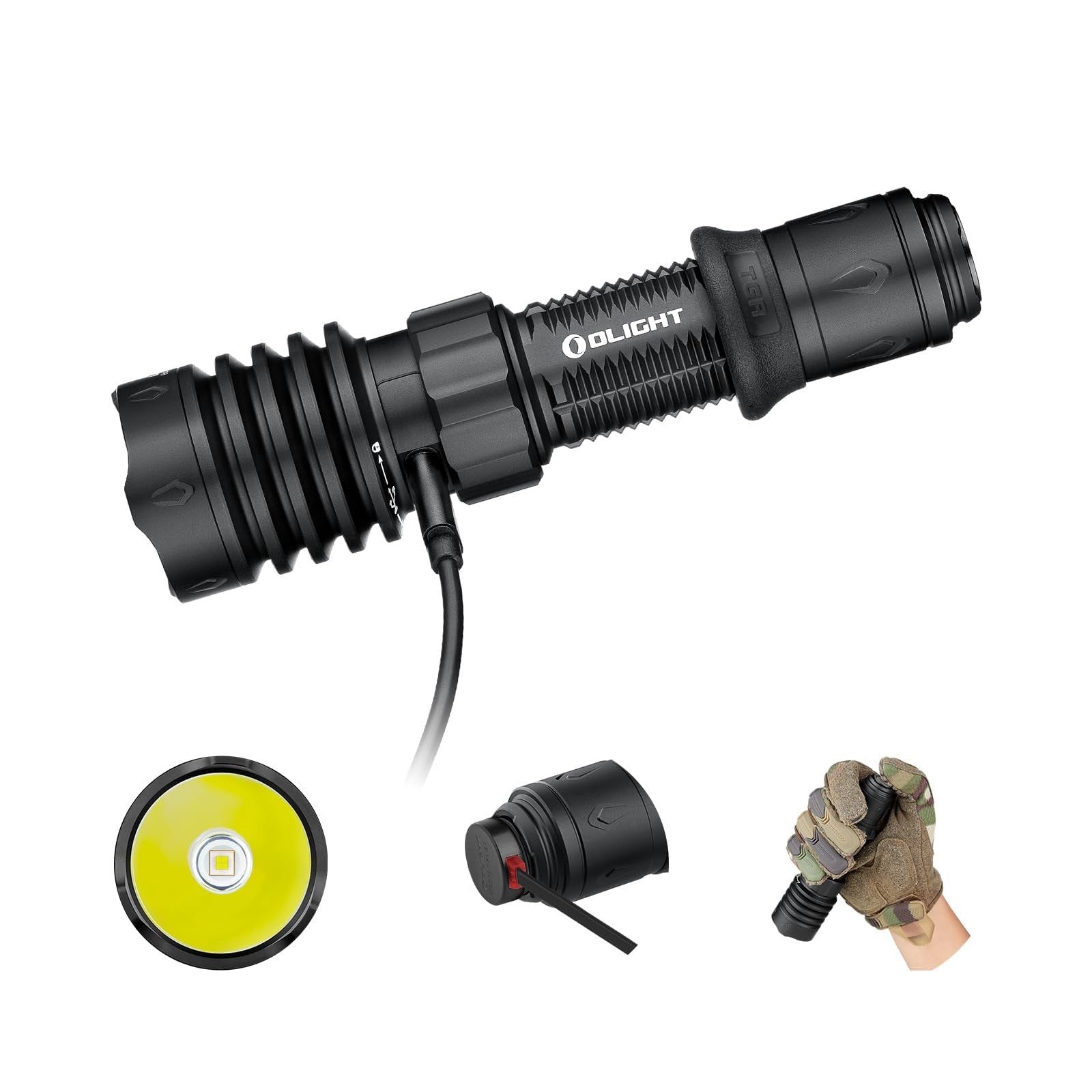 Olight Warrior X 4 Dual Charging Options Tactical Flashlight 2600 Lumens