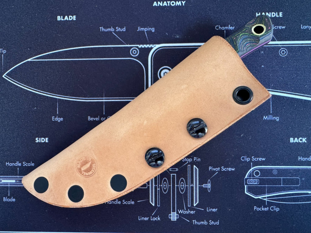 Christian Lishen Mini Scalpel 80s Camo Carbon Sculpted Handle - AEB-L Steel