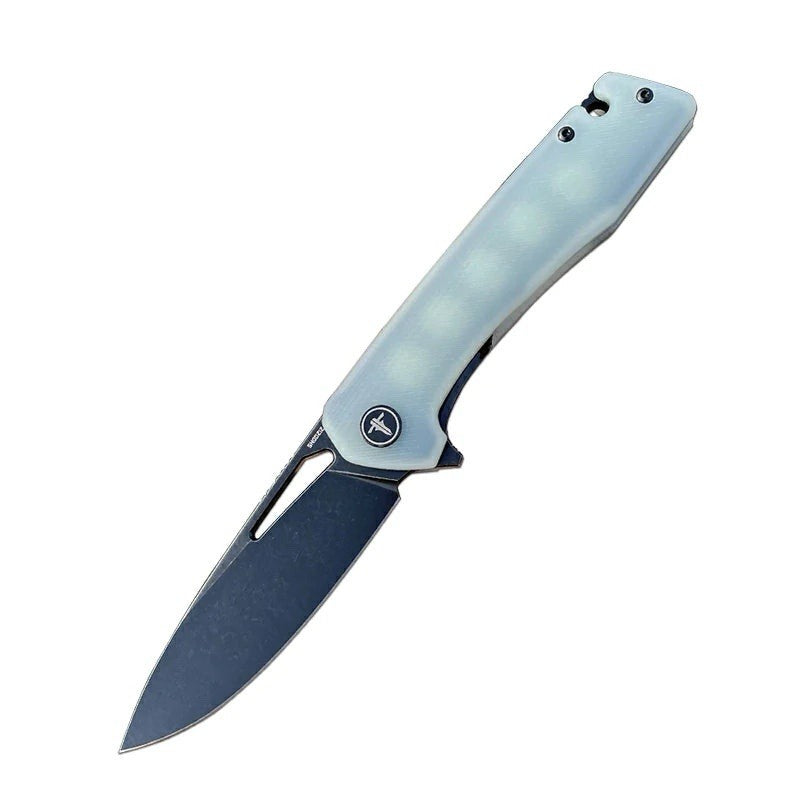 Shooziz D2 Folding Knife Well-Made Blade Pvd + Stone Wash Jade G10