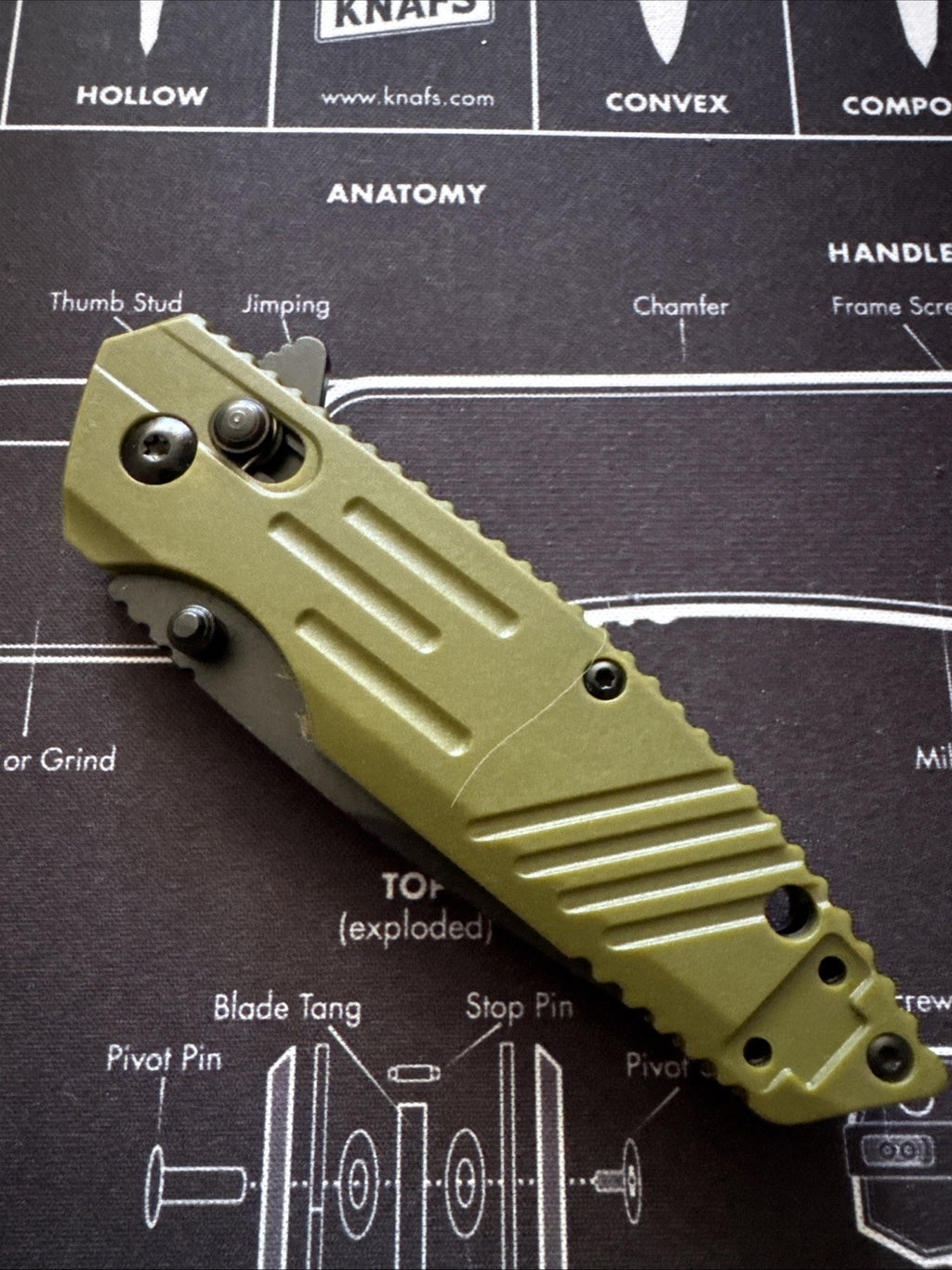 Bear & Son Rancor IX Slide Lock Flipper Knife 4-3/8" Blade - Green