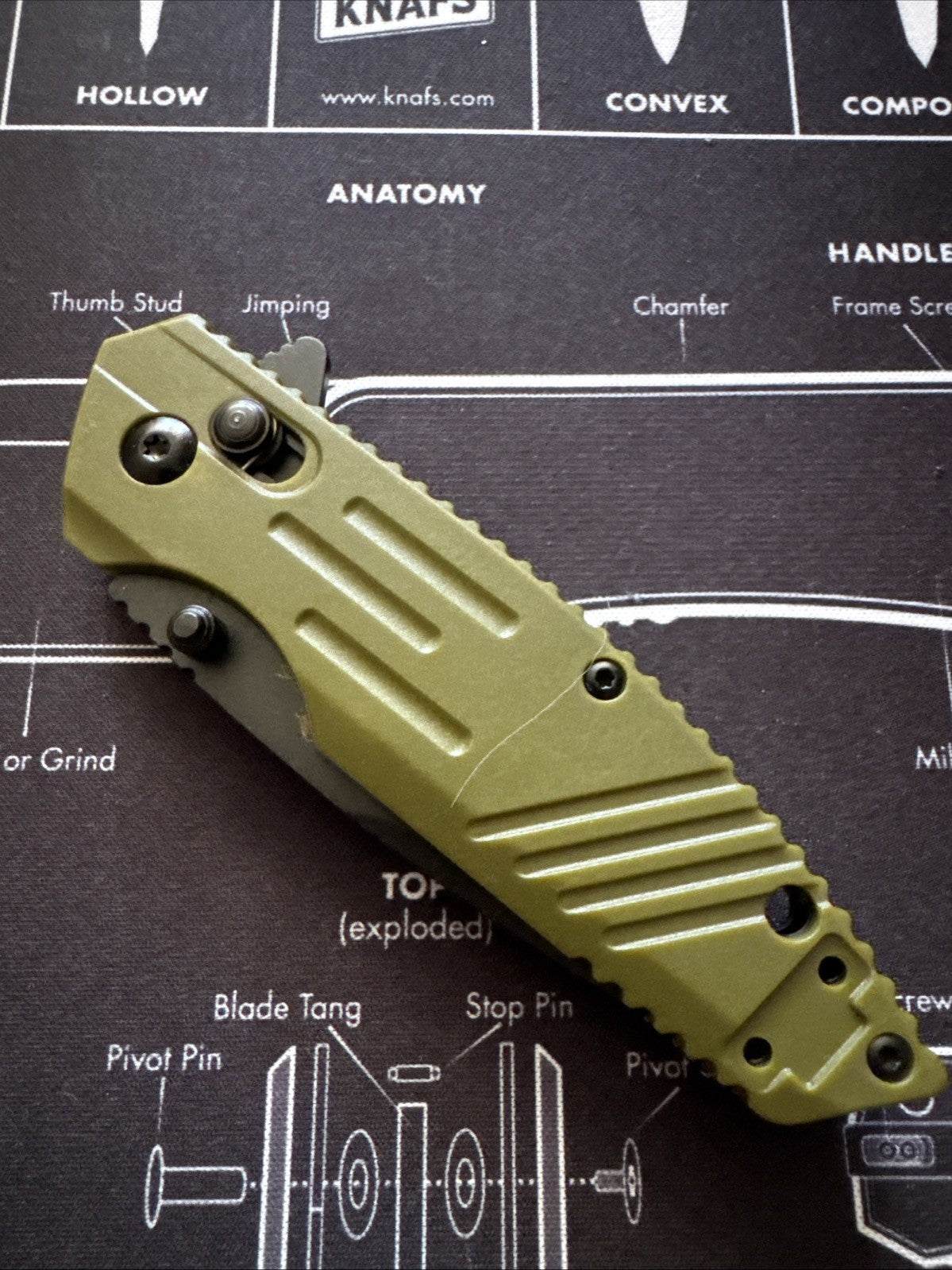 Bear & Son Rancor IX Slide Lock Flipper Knife 4-3/8" Blade - Green