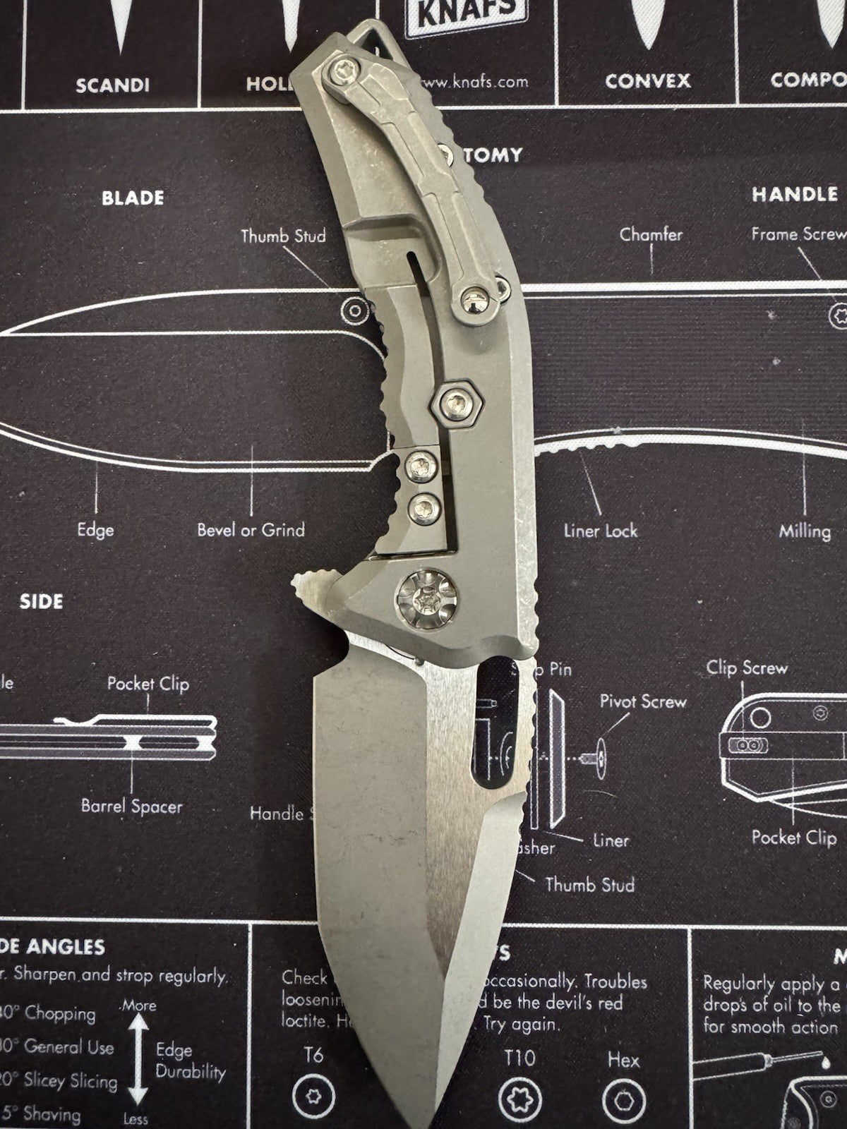 RARE! SOLD OUT  - Heretic Medusa Manual Tanto Battleworn Titanium