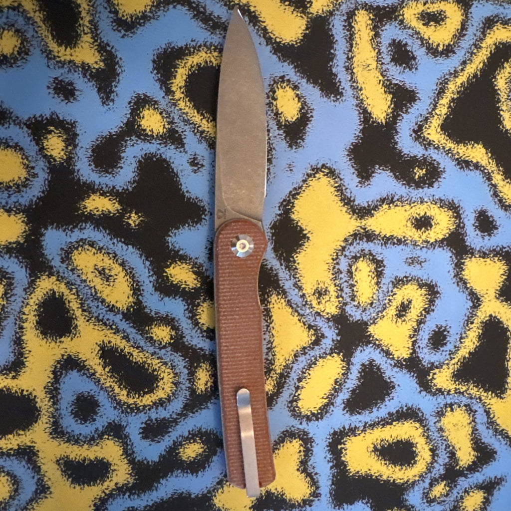 Civivi Knives Stylum Folder C20010B-A 10Cr15CoMoV Stainless Steel Brown Micarta