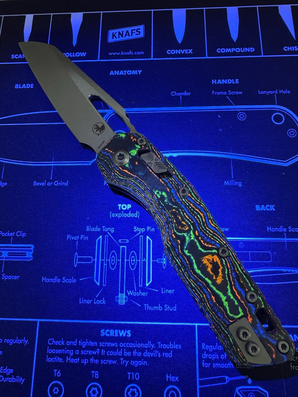 Microtech Knives MSI RAM LOK 80s Camo Carbon M390MK Apocalyptic Standard 210T-1