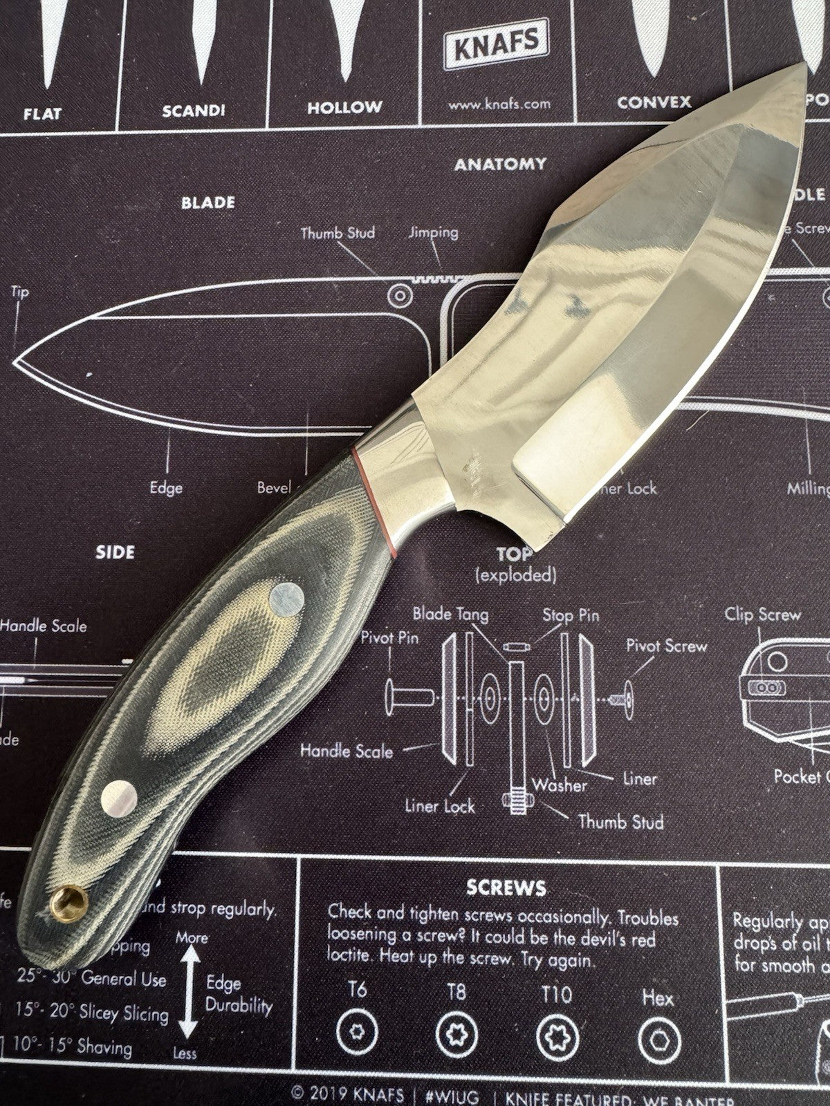 Gift-Ready 8.9" Damascus / Steel Knife Full Tang Hunt it Hunt + Leather Sheath