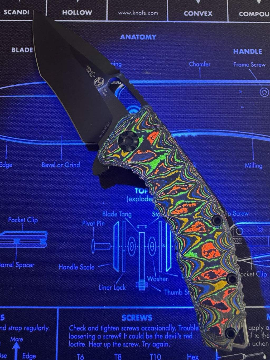 #43 Heretic Medusa Manual - 80s Camo Carbon Milled, Titanium - DLC Magnacut