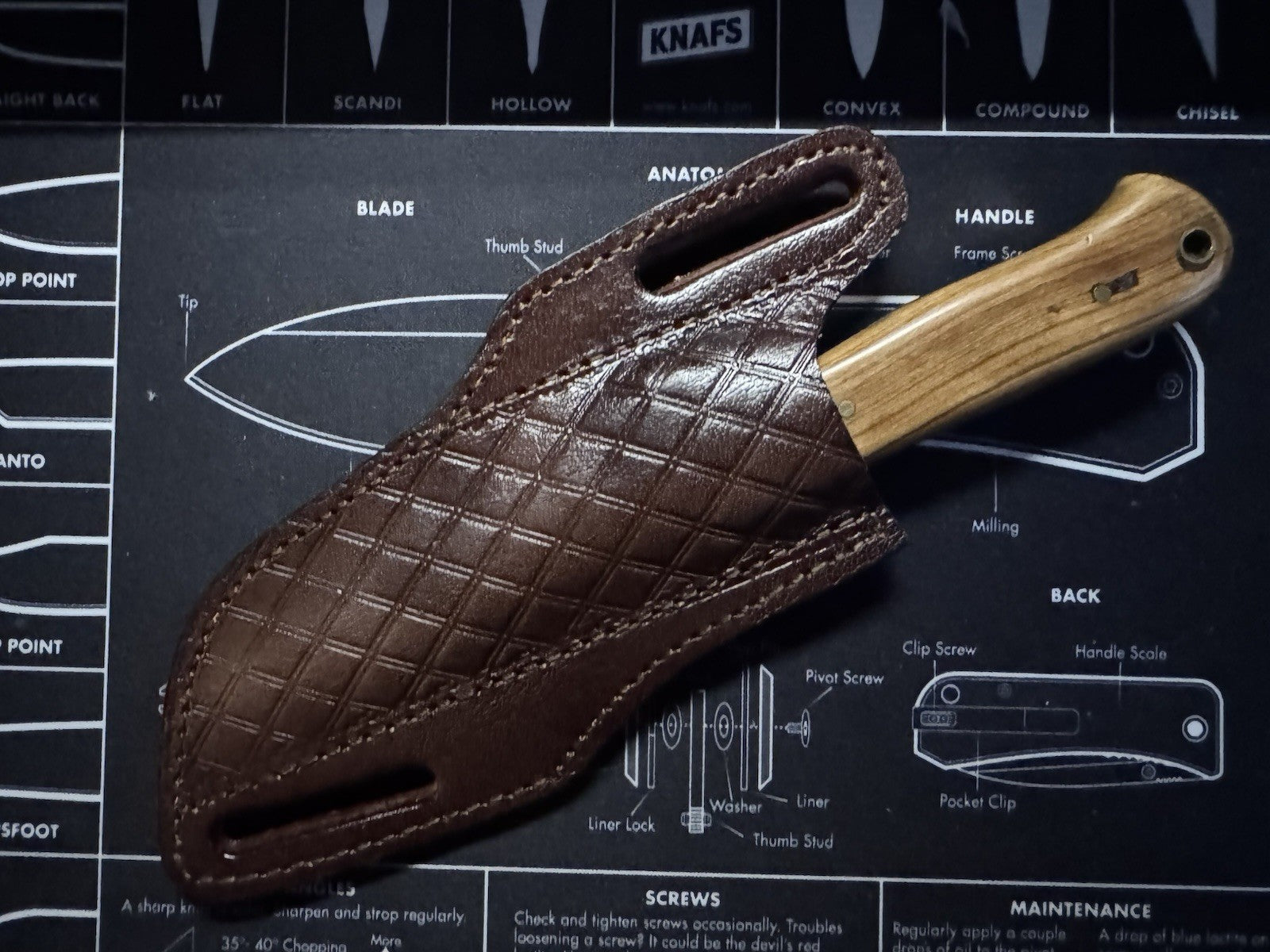 970 Blade Works Hand Made Hand Forged Steel Fixed Blade With Sheath