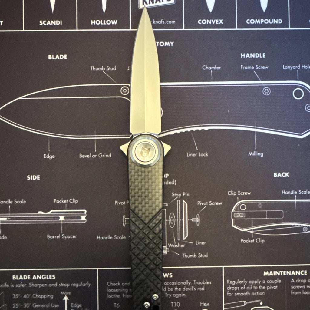 Dreamtech Carbon Fiber, 14c28n Blade, Dagger, Model : D4052 (Discontinued)