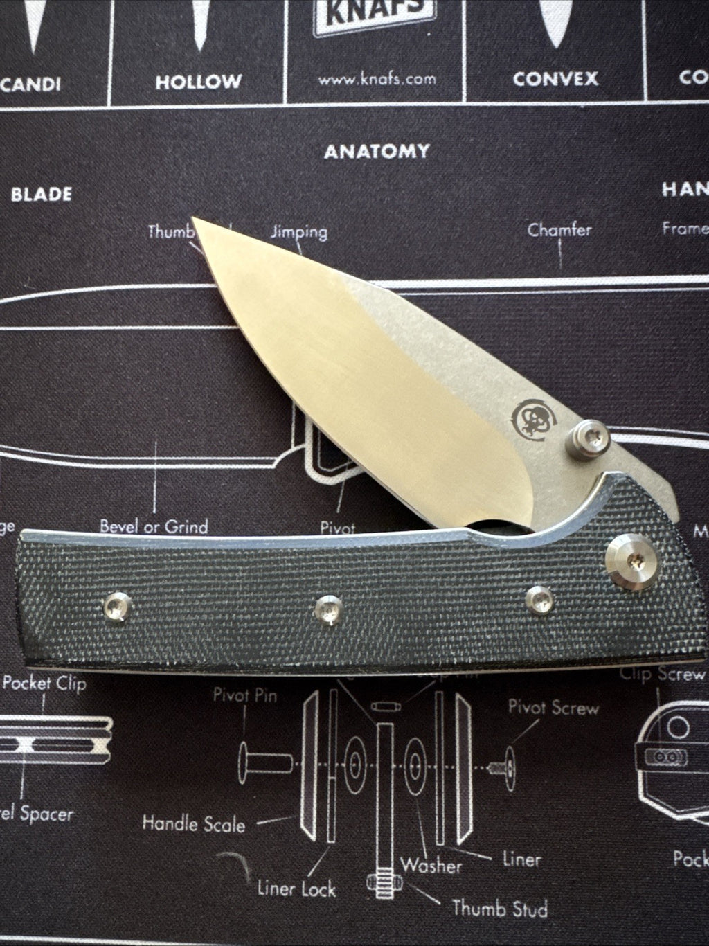 Chaves Knives Scapegoat Street Spear Point Black Micarta - SIGNED BY CHAVEZ!!!!