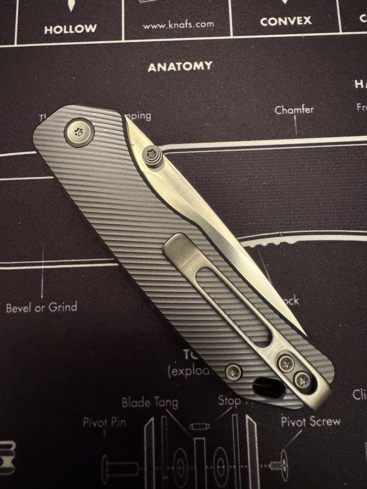 Vosteed Marten Silver- Top Liner Lock (2.98" 154CM Blade & Aluminum Handle)