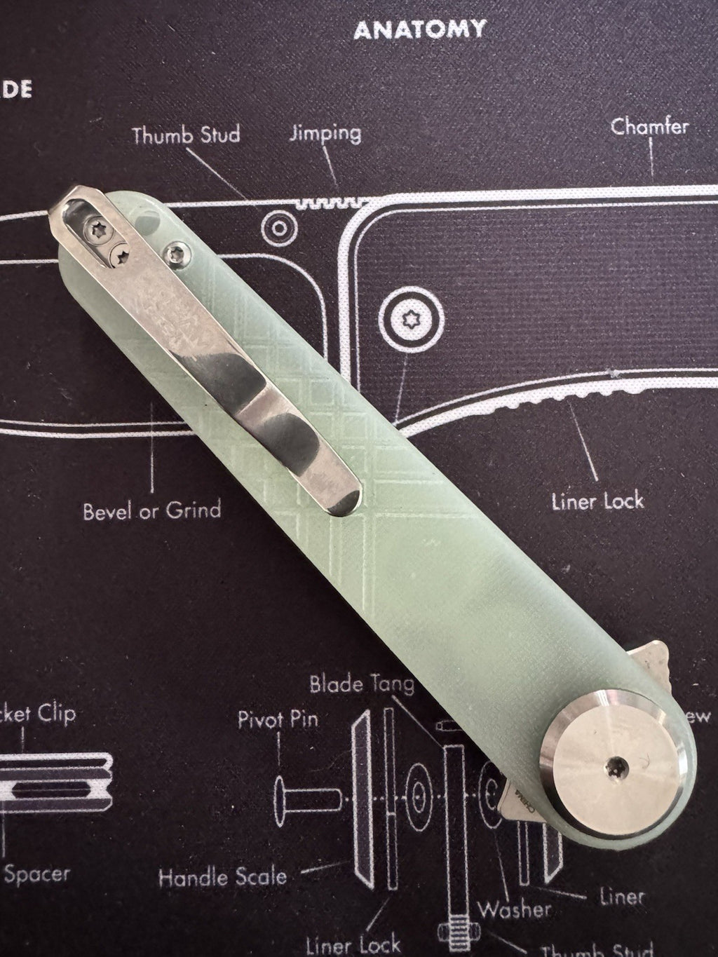 Dreamtech G10 Jade, 14c28n Blade, Dagger, Model : D4052 (Discontinued)