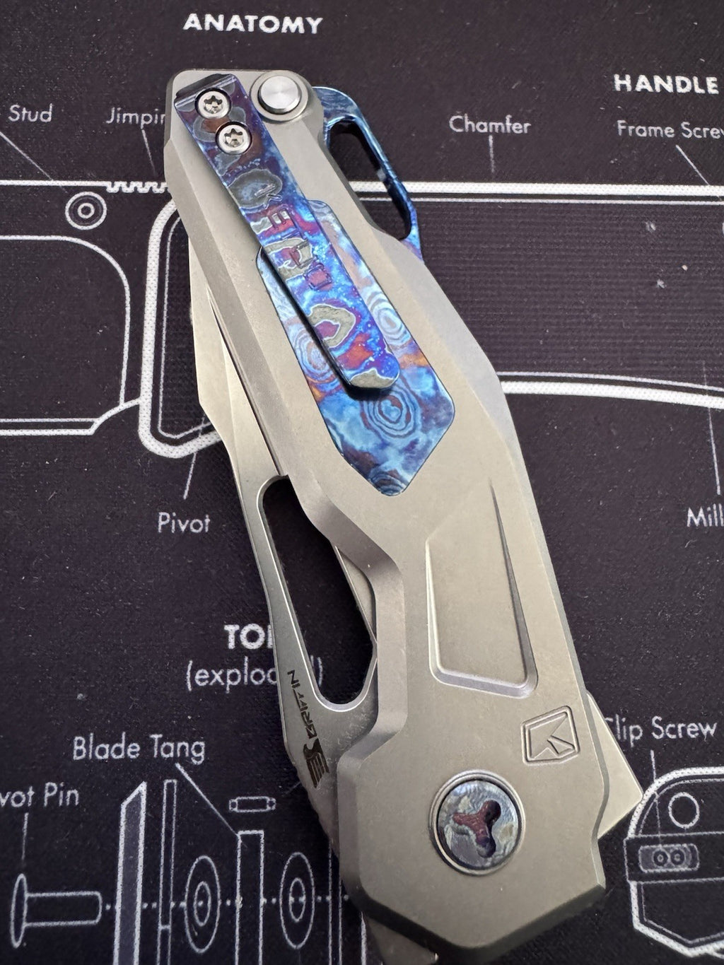 Ketuo Mini Griffin Satin Mokuti Inlay Exclusive Everyday Gear