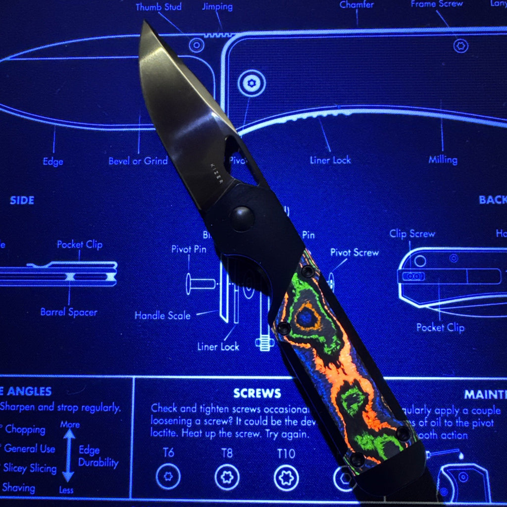 Kizer Mini Militaw 80s Camo Carbon Fiber