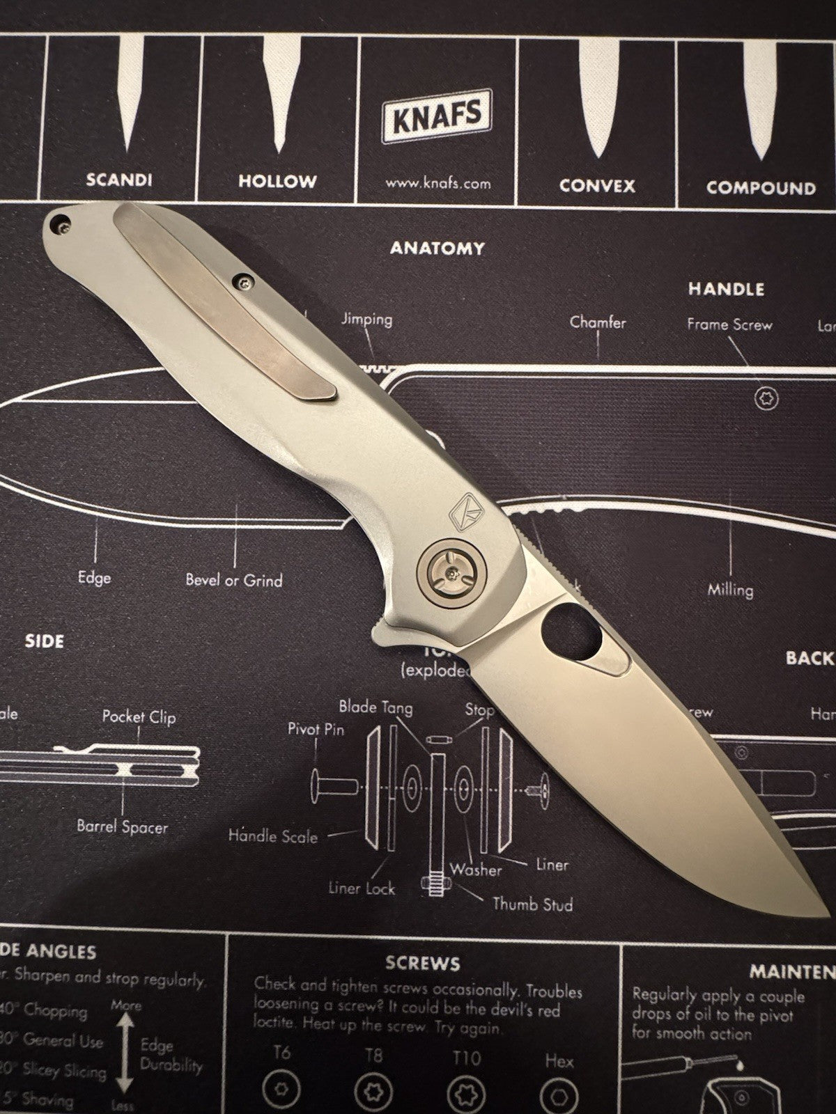 Prototype Ketuo Enigma 1 of 1 (M390 Titanium) Rare And Undeleased