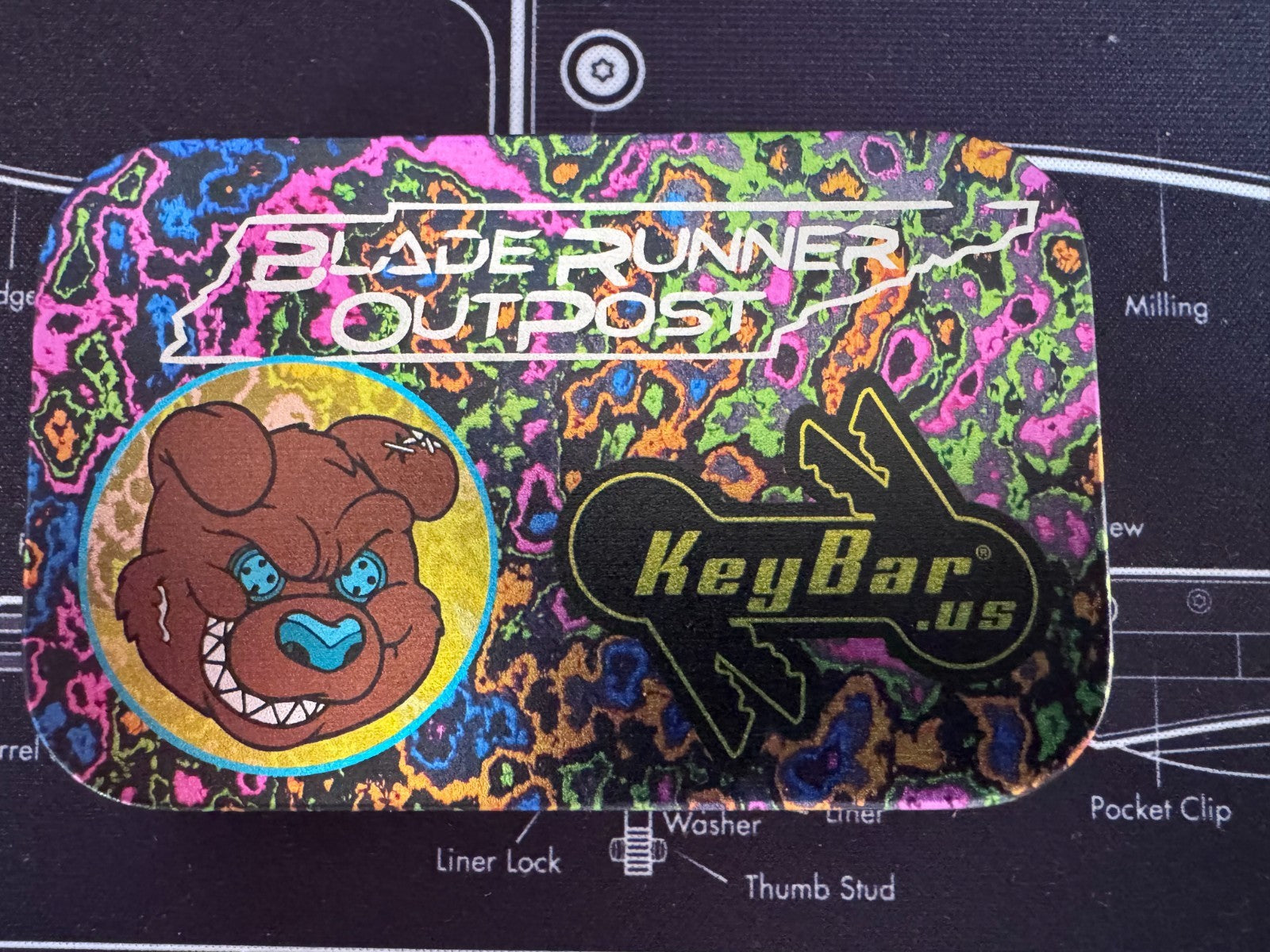 Exclusive KeyBar Camo Carbon 80s Rounder Edges Organize Keys Without Noisiness
