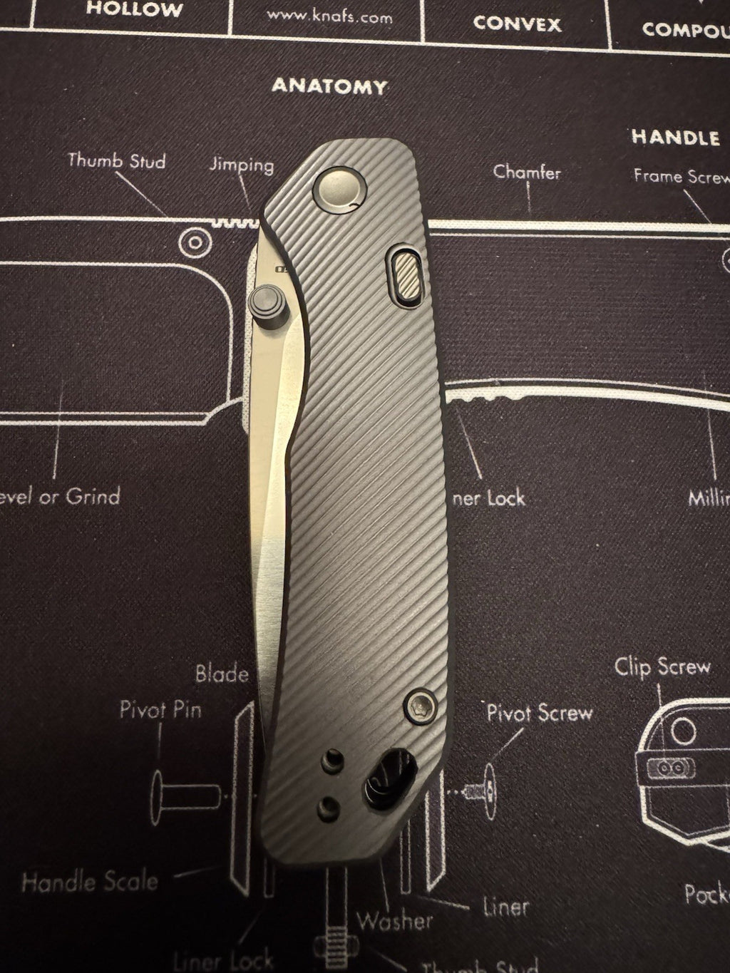 Vosteed Marten Silver- Top Liner Lock (2.98" 154CM Blade & Aluminum Handle)