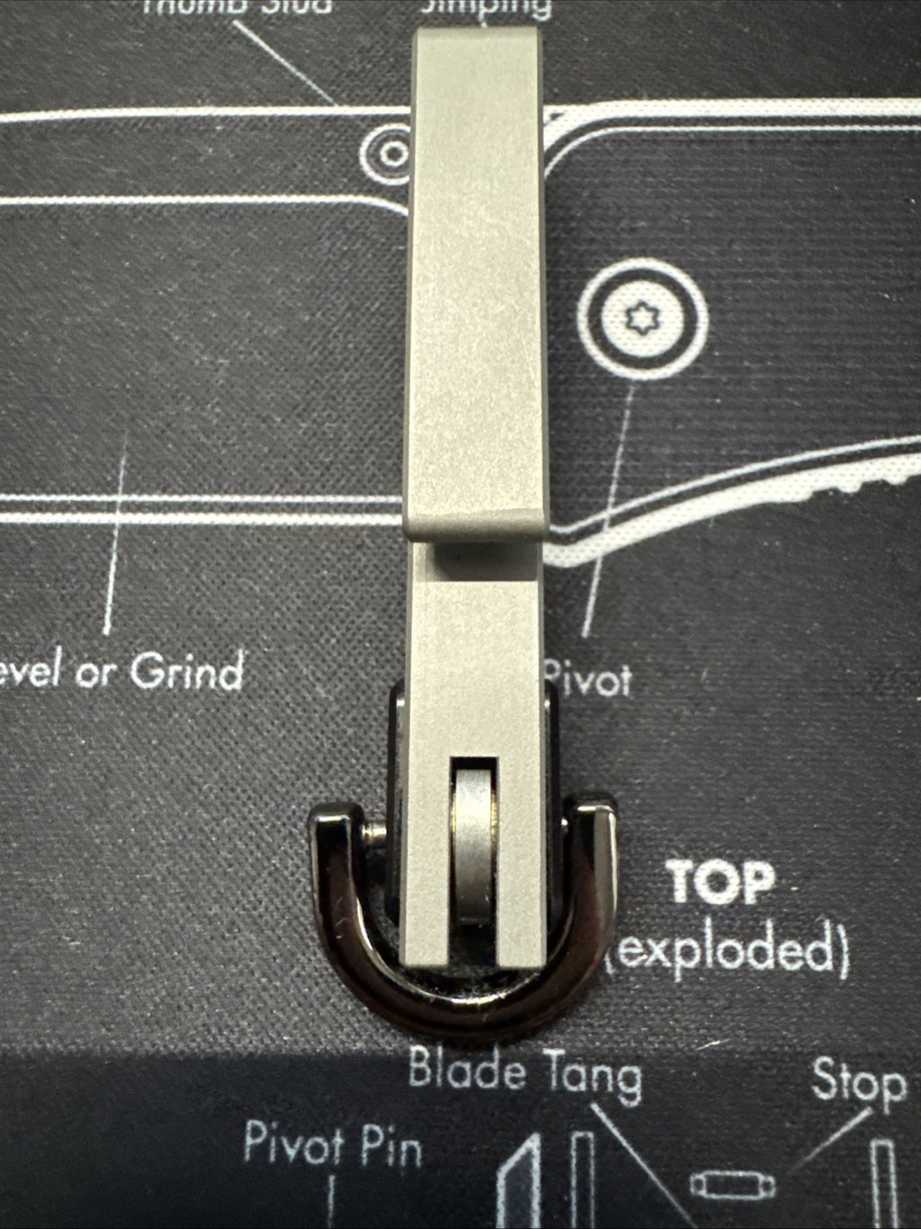 Ketuo Mini Keychain Folding Knife 1" M390 Steel Tanto Blade Titanium Handle