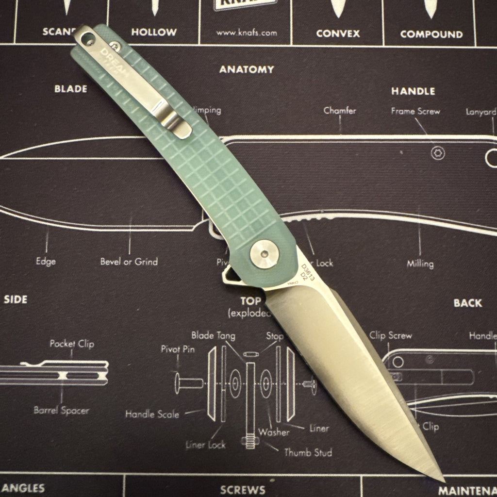 Dreamtech Jade D2 Steel, G10 Handle D3613