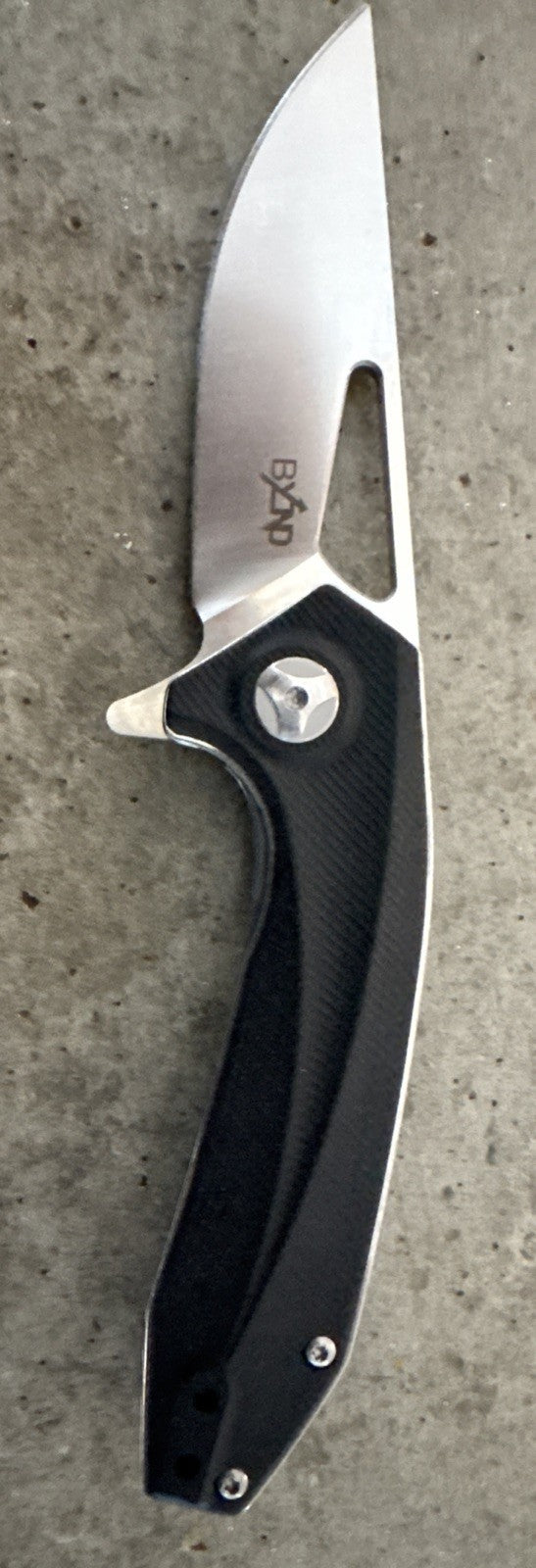 Beyond EDC Sirocco Folding Knife 3.25" D2 Tool Steel Blade Black G10 Handle