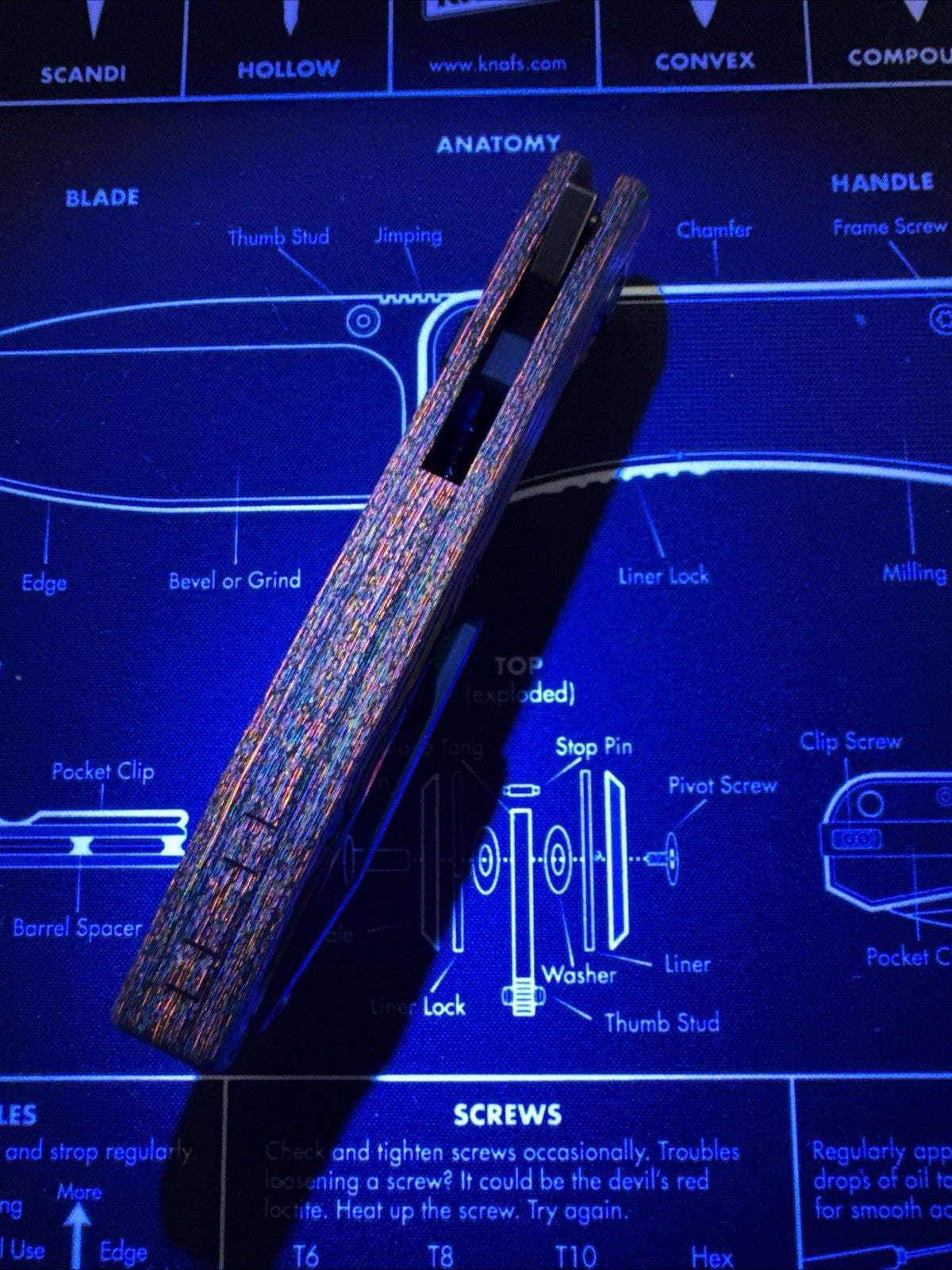 Vosteed RSKAOS EDC Blade BR OP Exclusive- 80s Camo Carbon Handle M390 Blade  NIB