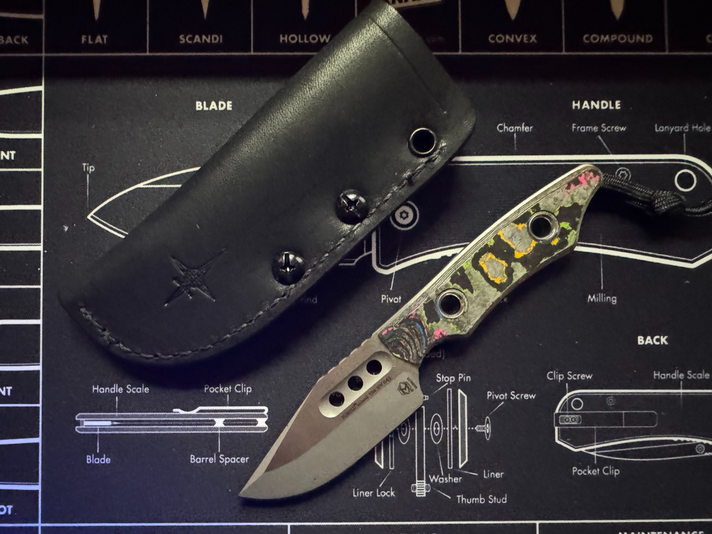 Heretic Kobold - 80s Camo Carbon - Pocket Fixed Blade - New 2026 - Exclusive #43