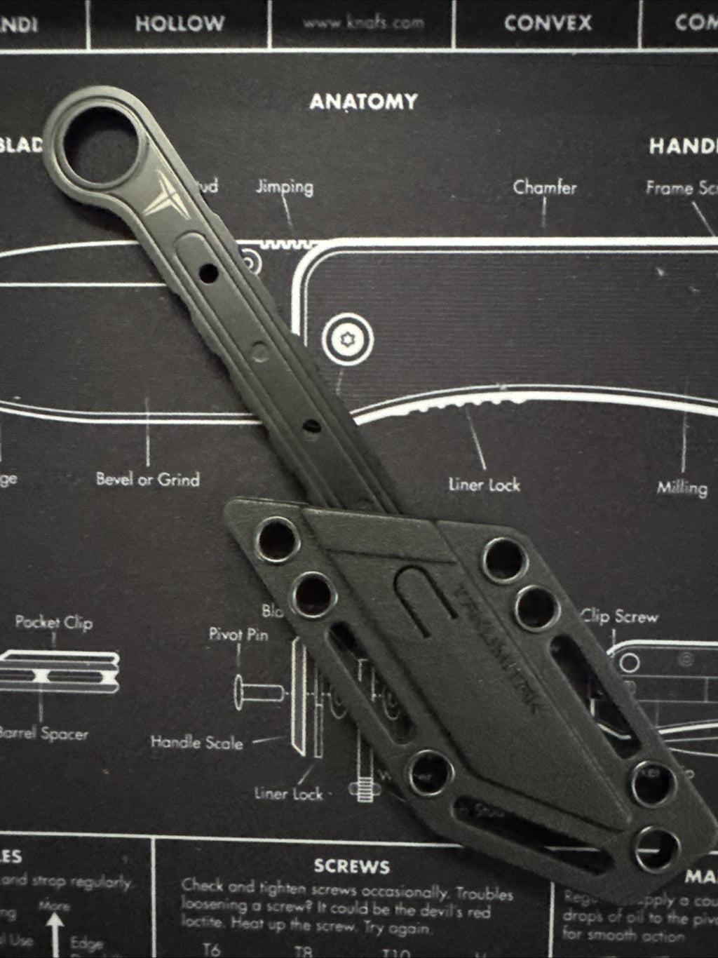 TAKUMITAK 6.5" Full Tang Utility EDC Fixed Blade Knives w/ MOLLE Webbing Clip