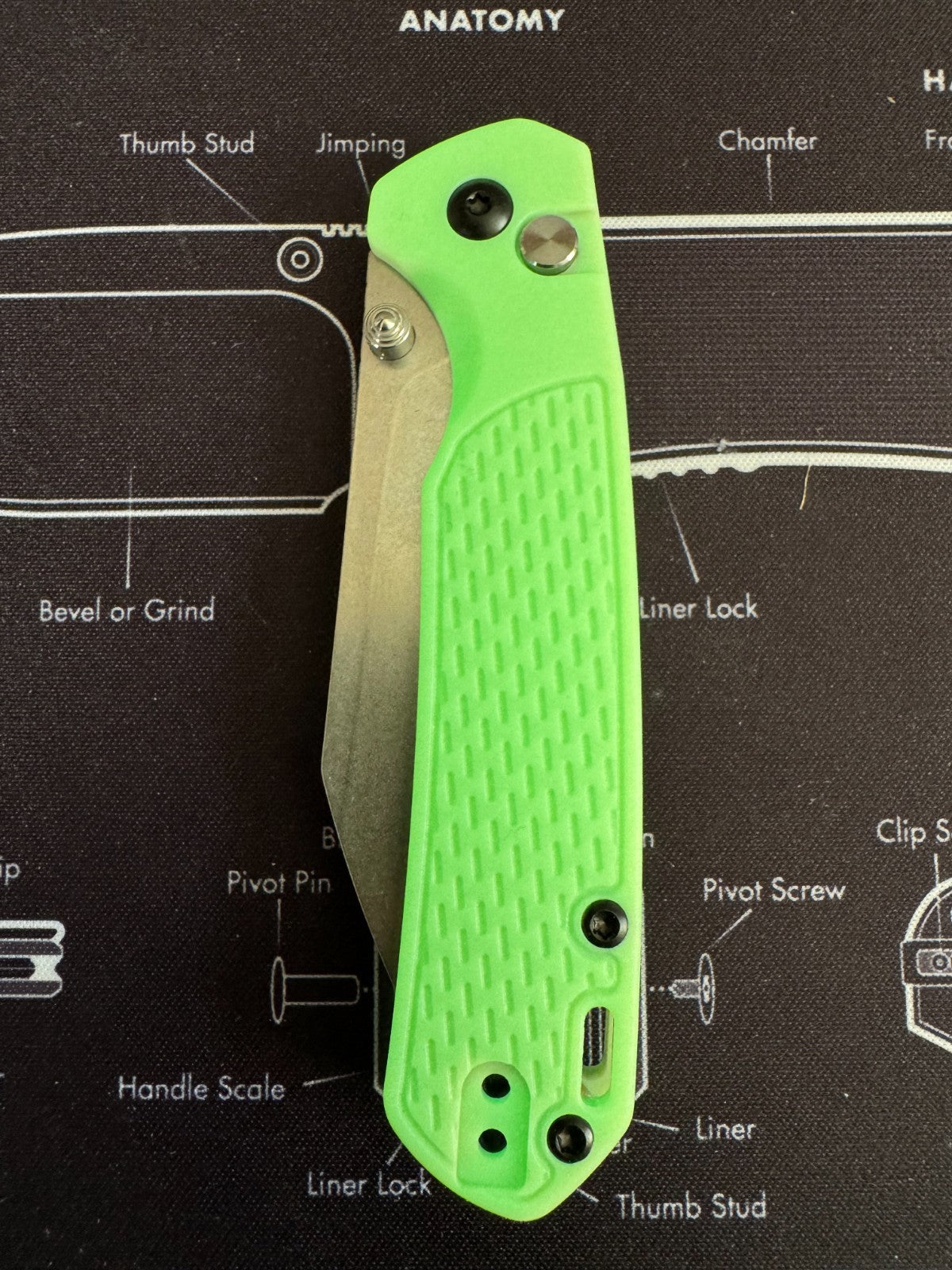 CJRB Pyrite-Light  Glow In The Dark - Satin Blade (Exclusive) Sold Out