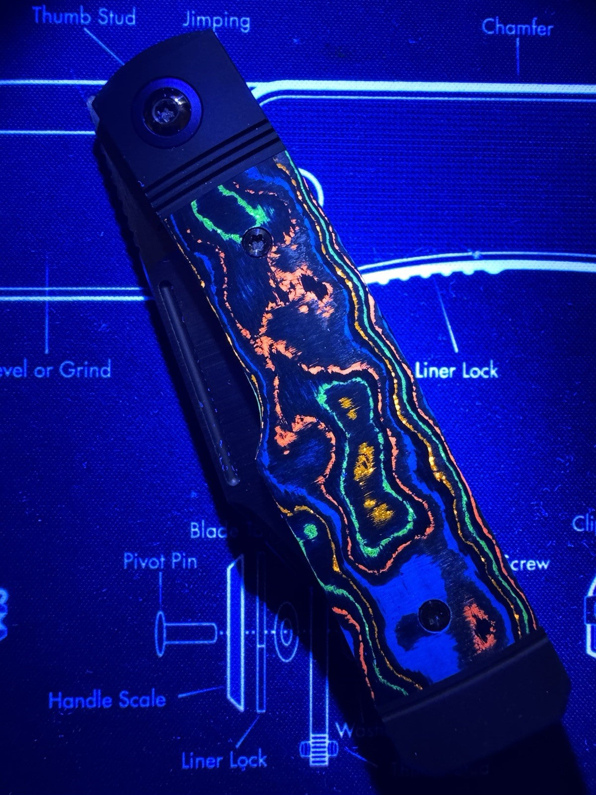 Jack Wolf Knives - GUNSLINGER JACK - CAMOCARBON 80S