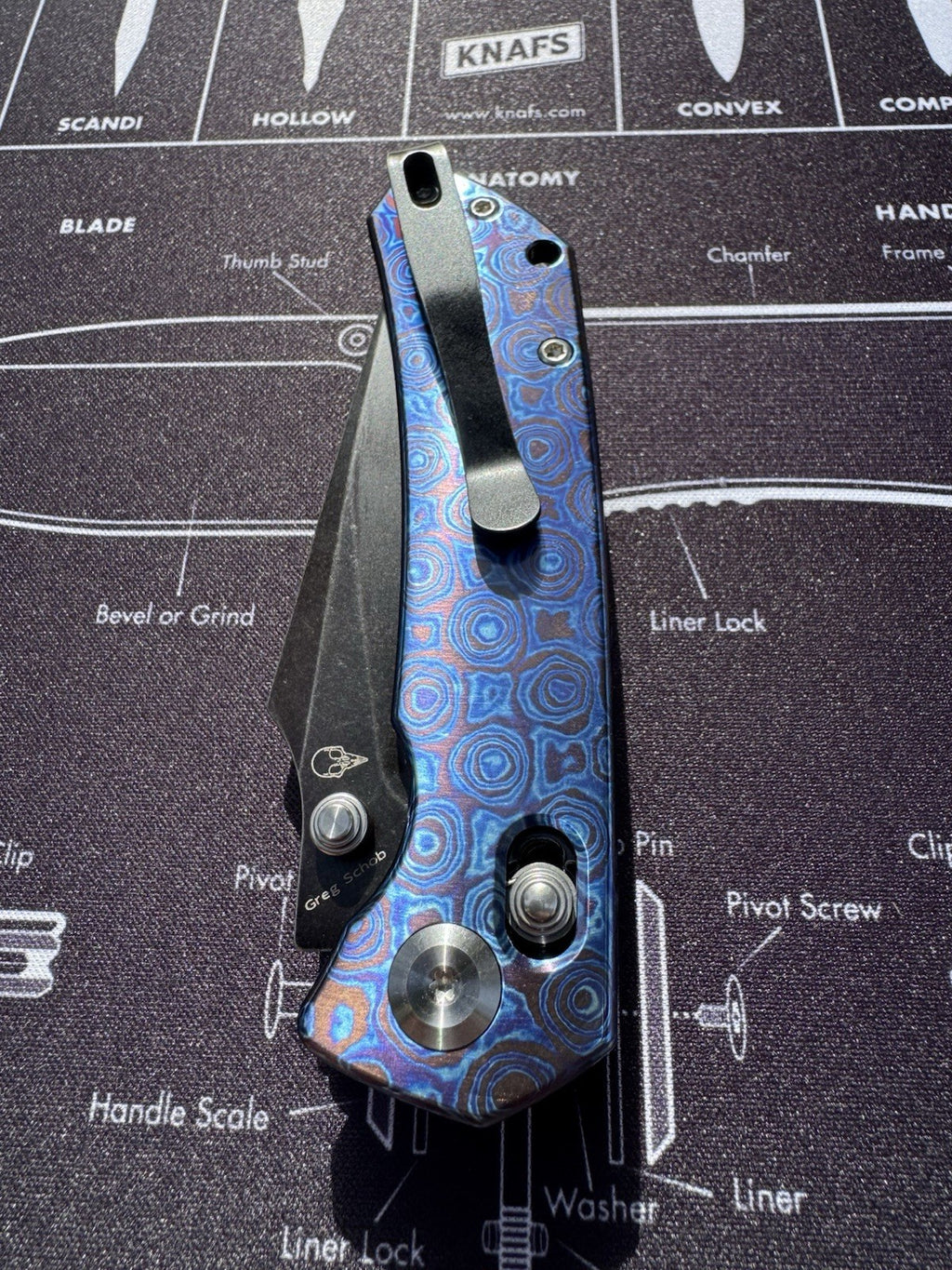 KANSEPT Fenrir - Timascus Handle - Greg Schob