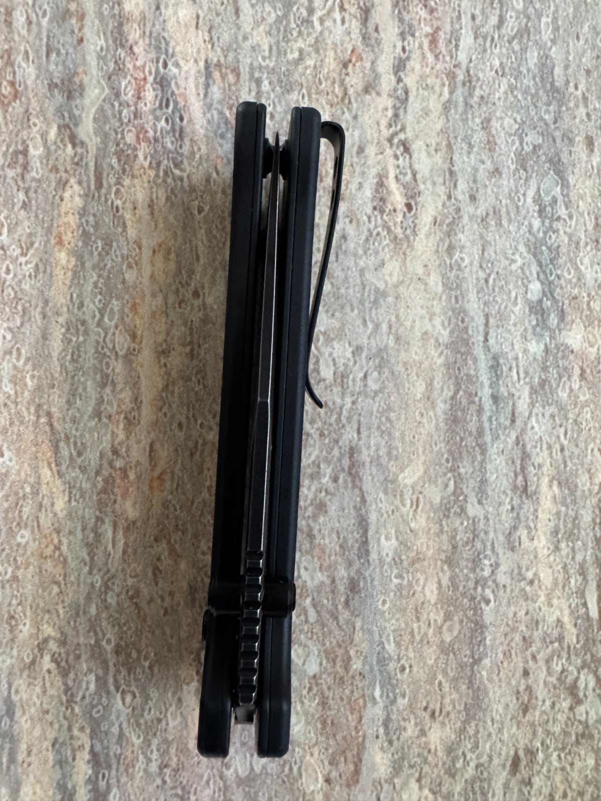 New QSP Knife Grebe Button Lock Black G10 QS147C2