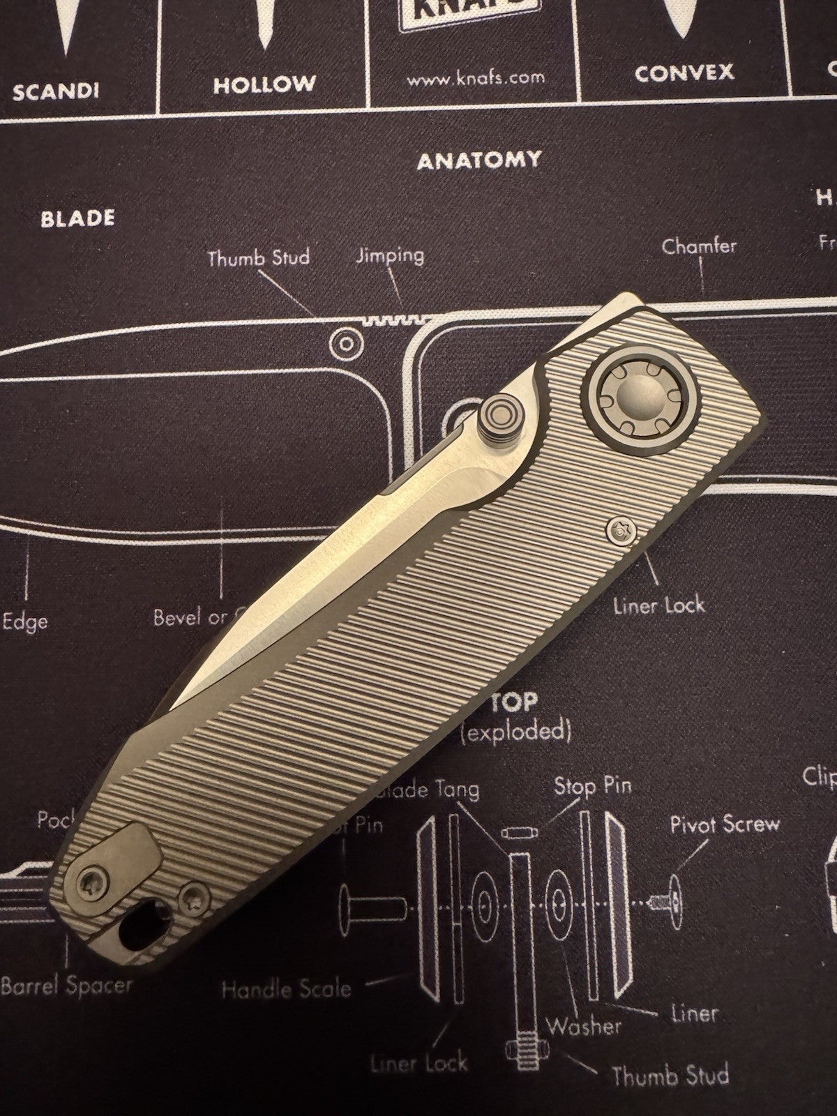 Vosteed Raccoon V - M390 - Titanium - Satin Blade  #62 Of #250