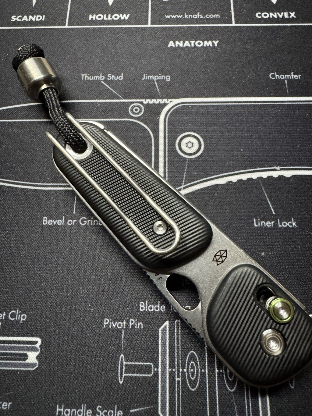 New! Genuine JAMES BRAND "The Redstone" Black/Stainless Pocket Knife Nice!