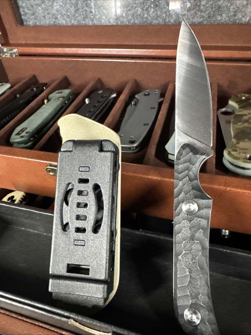 Fixed Blade Black D2 Steel - USA Made