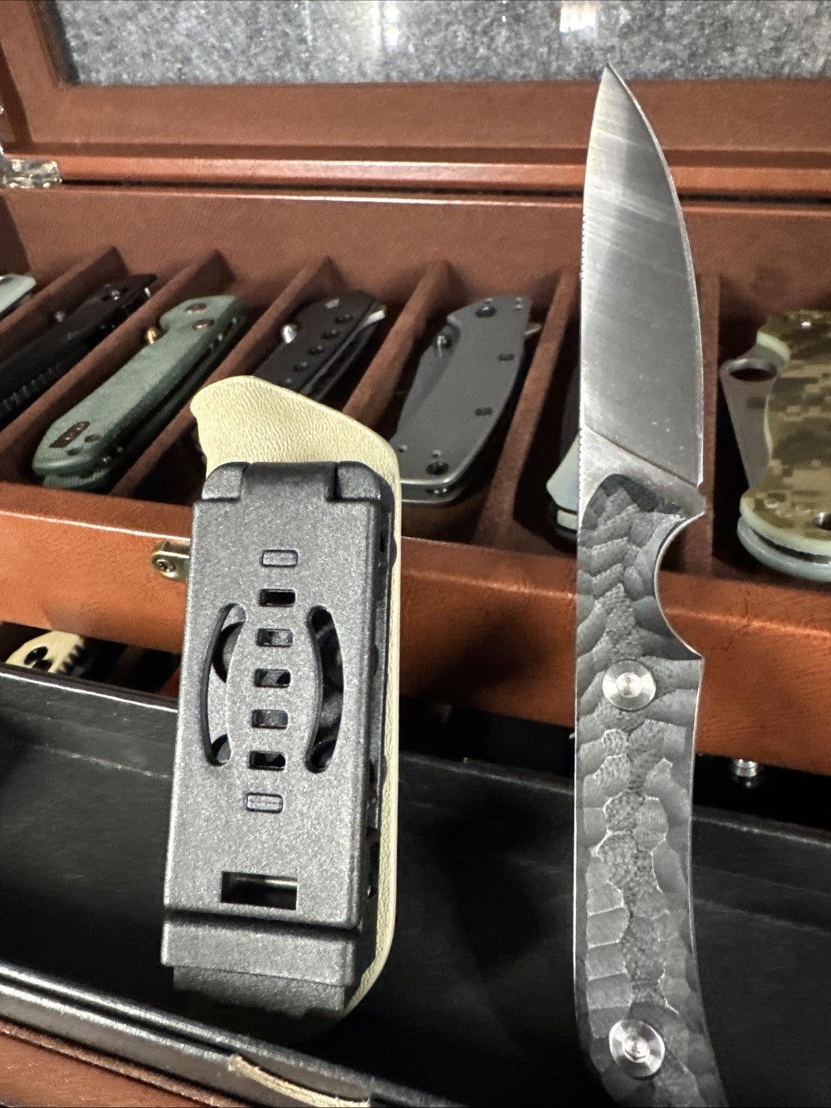 Fixed Blade Black D2 Steel - USA Made