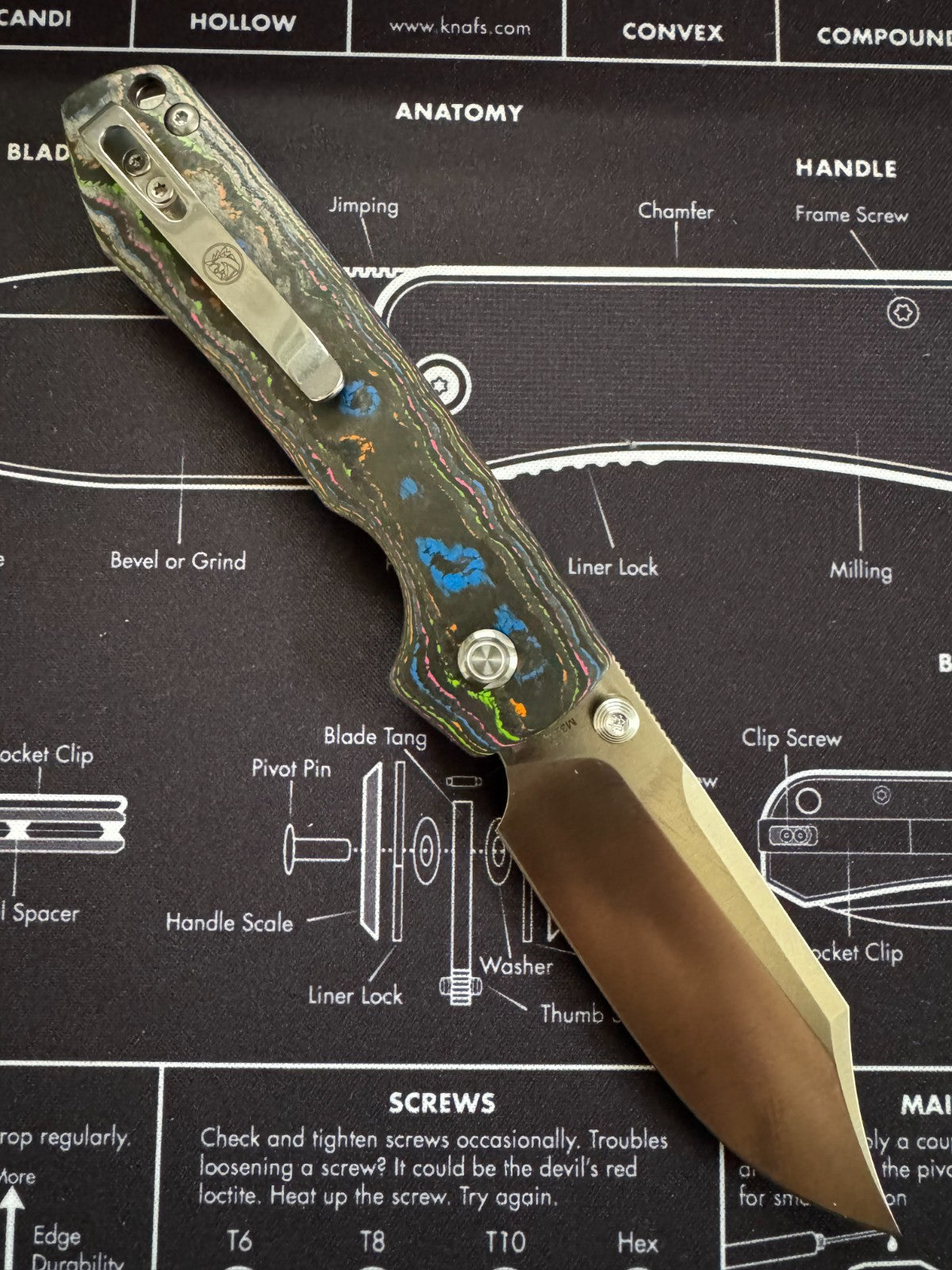 Vosteed Racoon M390 Satin 80s Camo Carbon Fiber BR OP Exclusive