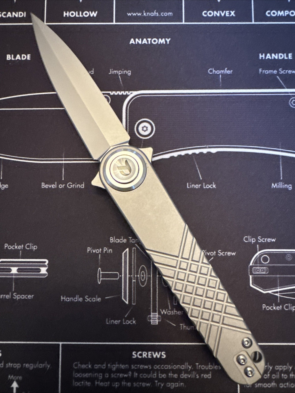 Dreamtech Titanium, 14c28n Blade, Dagger, Model : D4052 (Discontinued)