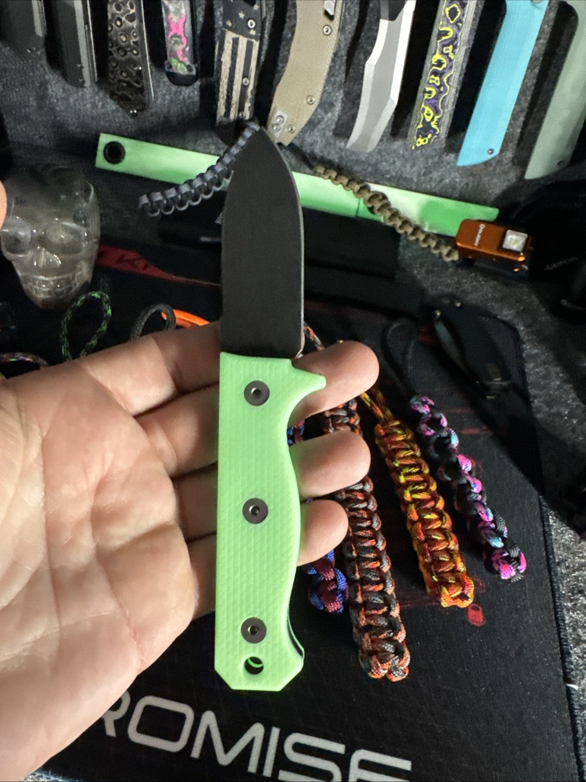 UV-Reactive Fixed Blade USA MADE