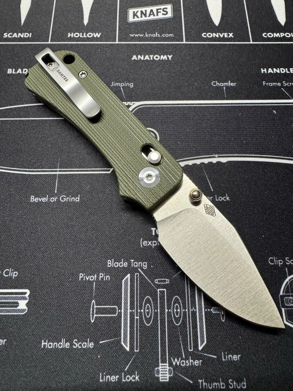 Civivi Baby Banter 2 Crossbar Lock Green Micarta - With Bootie Tools
