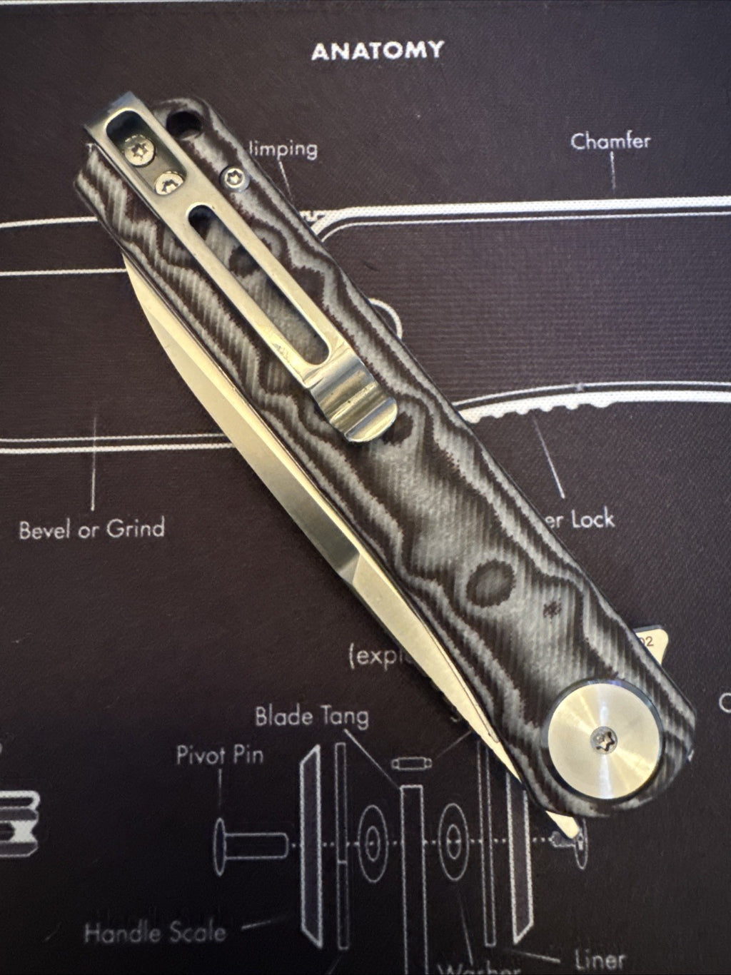 Dreamtech Liner Lock, D3896MG, Micarta Handle, D2 blade