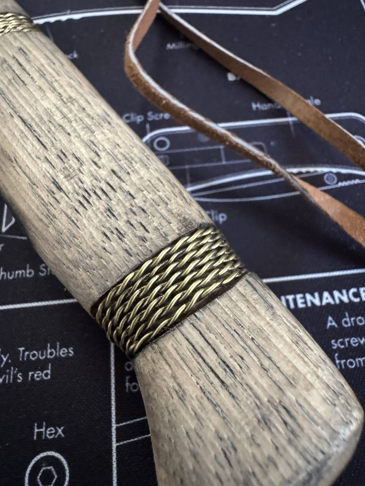 Condor Cavelore Fixed Knife 4.25" 1095HC Steel Blade American Hickory Handle