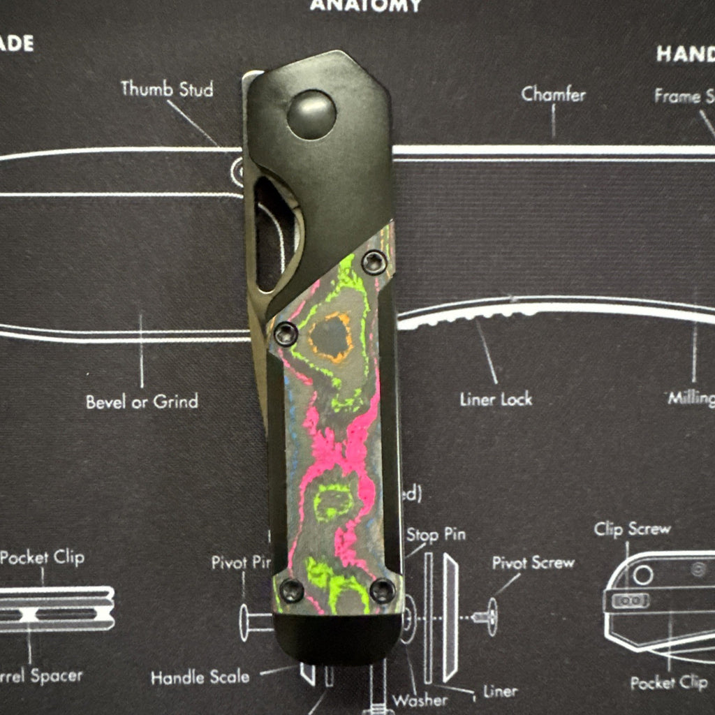 Kizer Mini Militaw 80s Camo Carbon Fiber