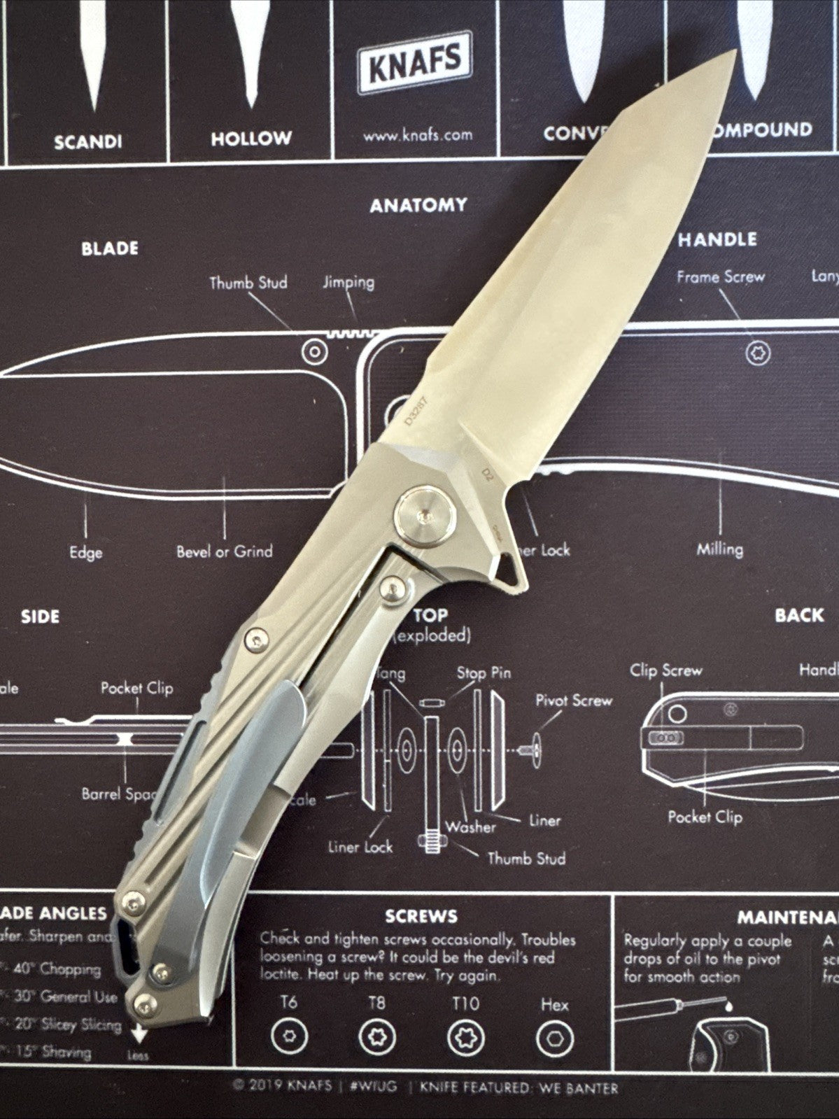 Dreamtech D3287th Anodized Titanium D2 Steel Full Size!!