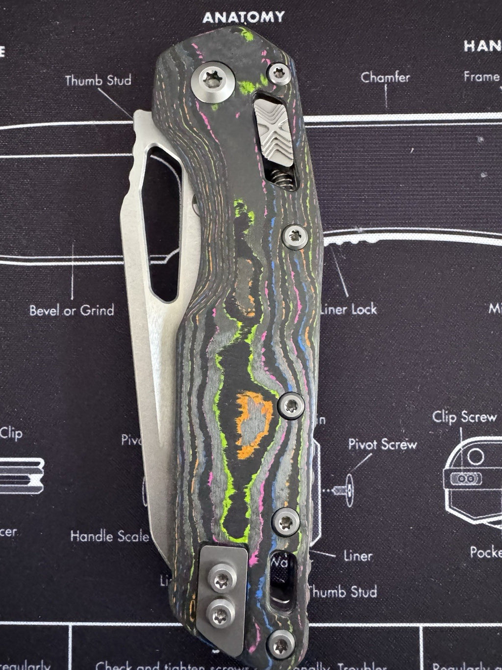 Microtech Knives MSI RAM LOK 80s Camo Carbon M390MK Apocalyptic Standard 210T-1