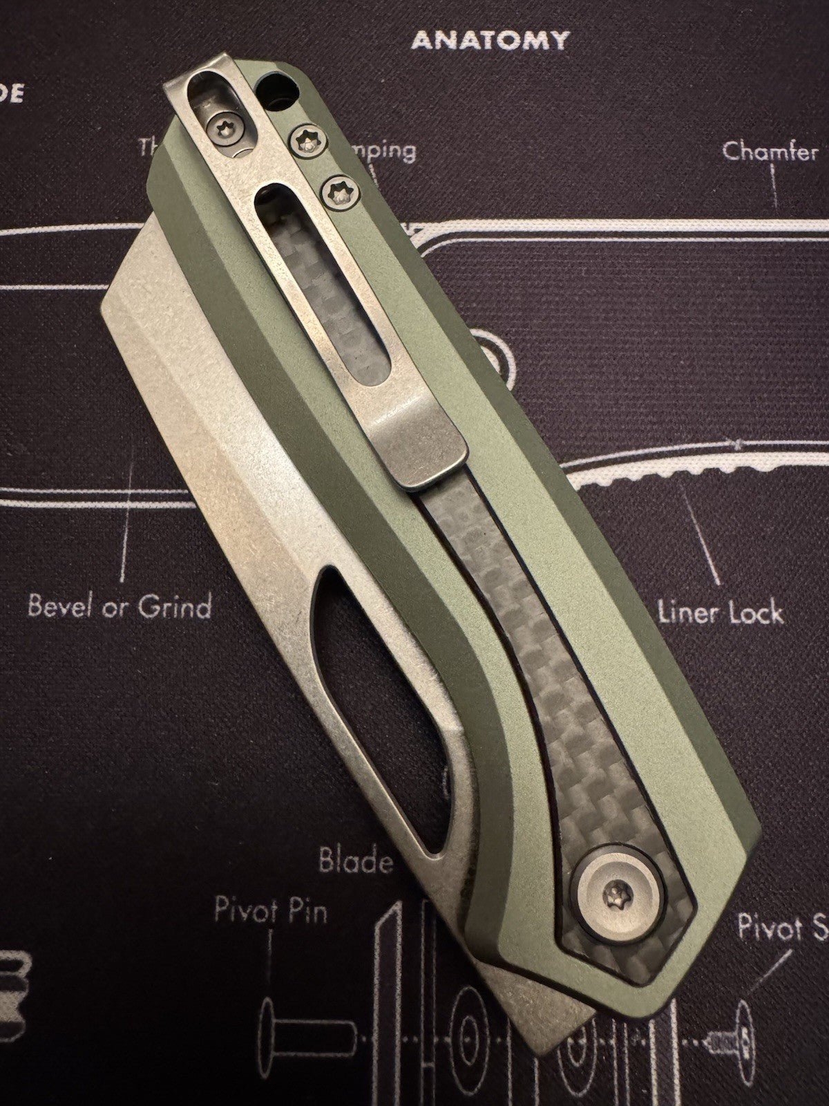 Vosteed Kroc EDC S35VN Blade & Aluminum & Carbon Fiber Handle A1804 - NIB NEW