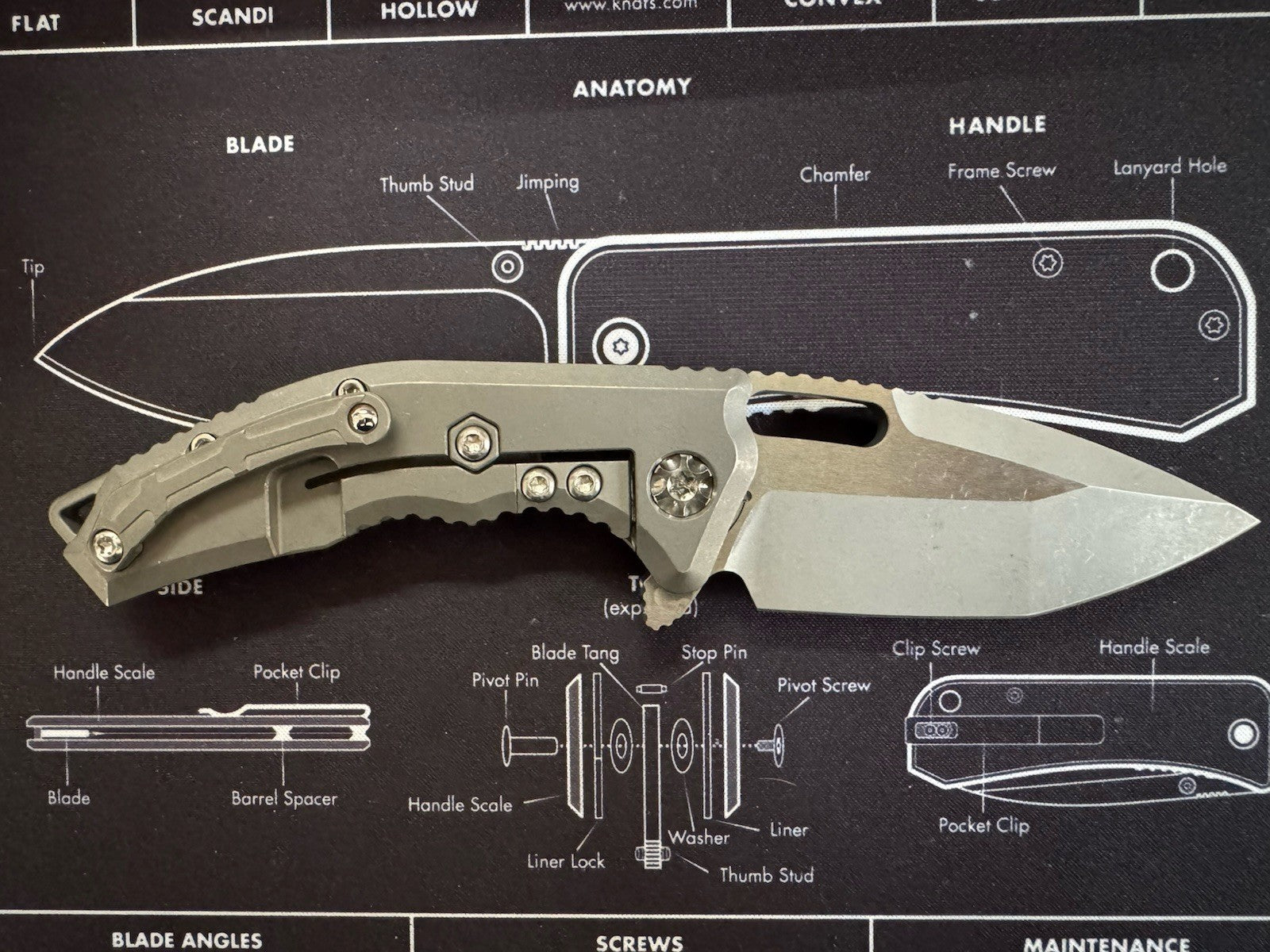 RARE! SOLD OUT  - Heretic Medusa Manual Tanto Battleworn Titanium
