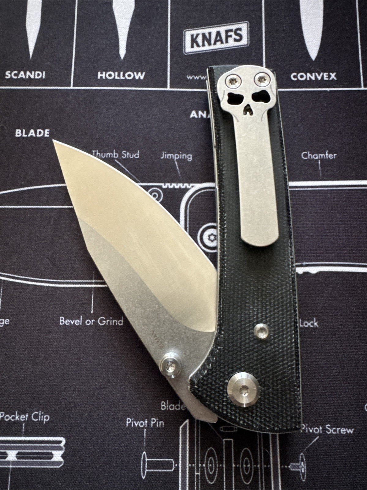 Chaves Knives Scapegoat Street Spear Point Black Micarta - SIGNED BY CHAVEZ!!!!