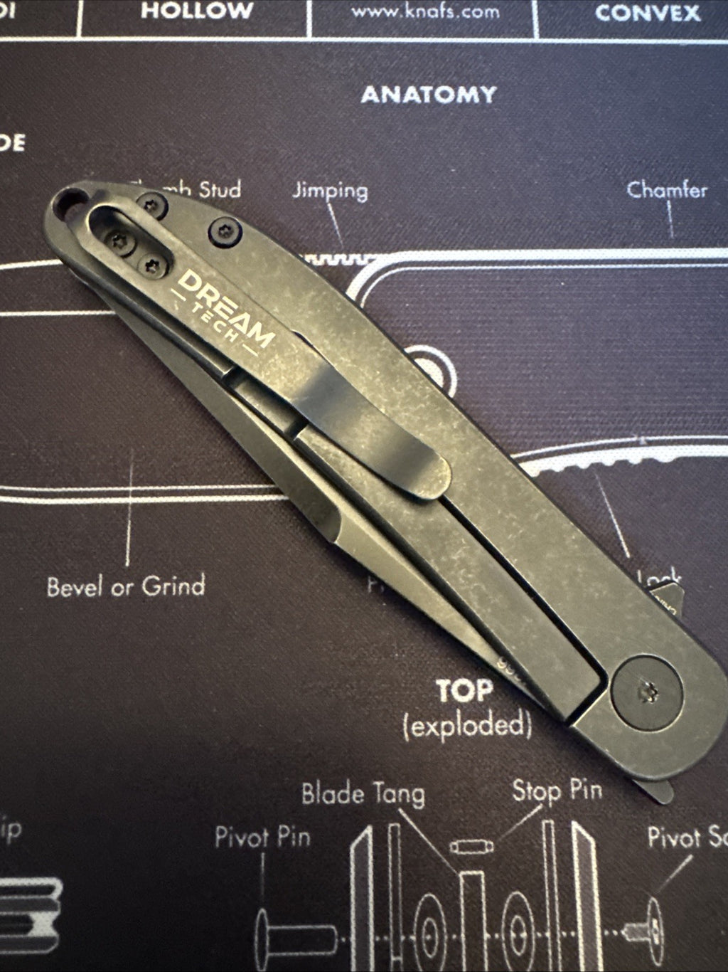 Dreamtech Black Titanium Handle, D2 Blade, Model: D4366