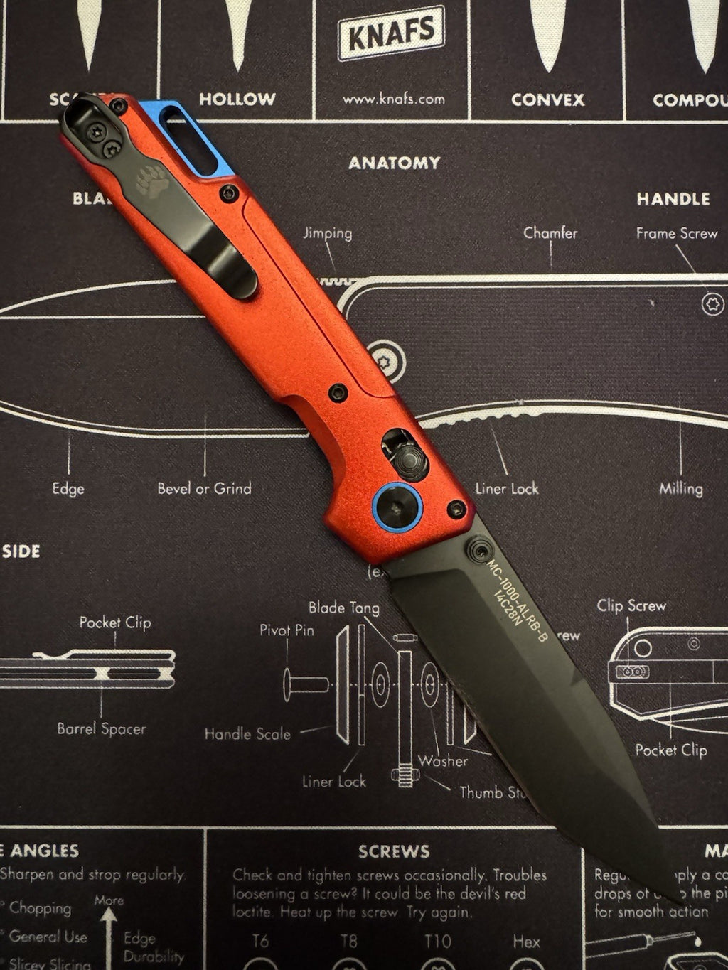 Bear OPS Nekama Red Modified Tanto Blade